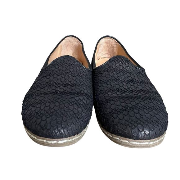 Charix Classic Wild Black Textured Leather Loafers Size 41 US 9.5-10 - Picture 4 of 12